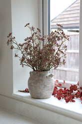 Faux Flowers - Blossom Spray - Brown