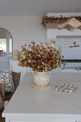 Faux Eucalyptus Spray - Rust
