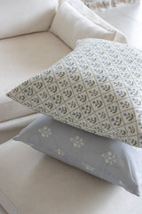 Blue Lattice Cushion Cover