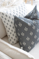 Charcoal Wildflower Cushion Cover