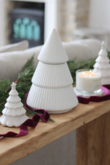 Fluted Ceramic Christmas Tree - Jar