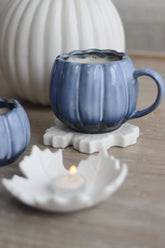 Large Pumpkin Mug - Ombre Blue