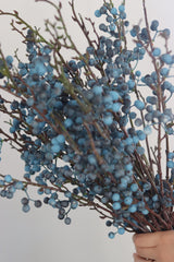 Faux Flowers - Blue Berry Spray