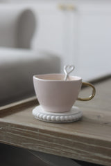 Irregular Ceramic Mug - Pink
