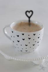 Heart Handled Ceramic Mug - Small Multi Heart