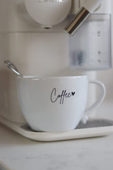 Heart Handled Ceramic Mug - Coffee