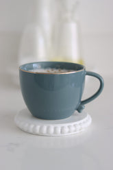 Heart Handled Ceramic Mug - Slate Gold Rim