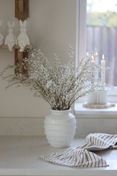 Faux Flowers - White Willow Spray