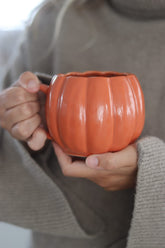 Large Pumpkin Mug - Autumnal Orange