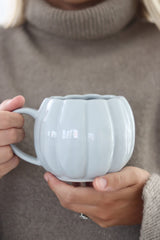 Large Pumpkin Mug - Grey