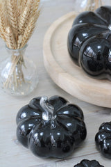 Ceramic Pumpkin Black - Tiny 4 Pc Set