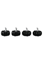 Ceramic Pumpkin Black - Tiny 4 Pc Set