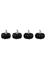 Ceramic Pumpkin Black - Tiny 4 Pc Set