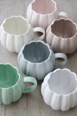 Large Pumpkin Mug - White