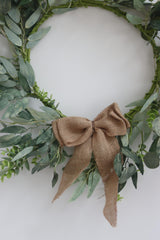 Christmas Wreath - Eucalyptus Bow