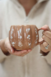 Large Pumpkin Mug - Mocha Art 3