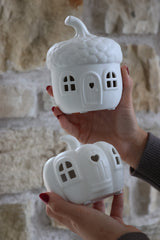 LED Acorn & Pumpkin House - Set