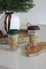 Double Walled Glass Travel Mug Bundle – Xmas Duo