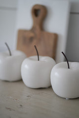 Ceramic Apples Matt White