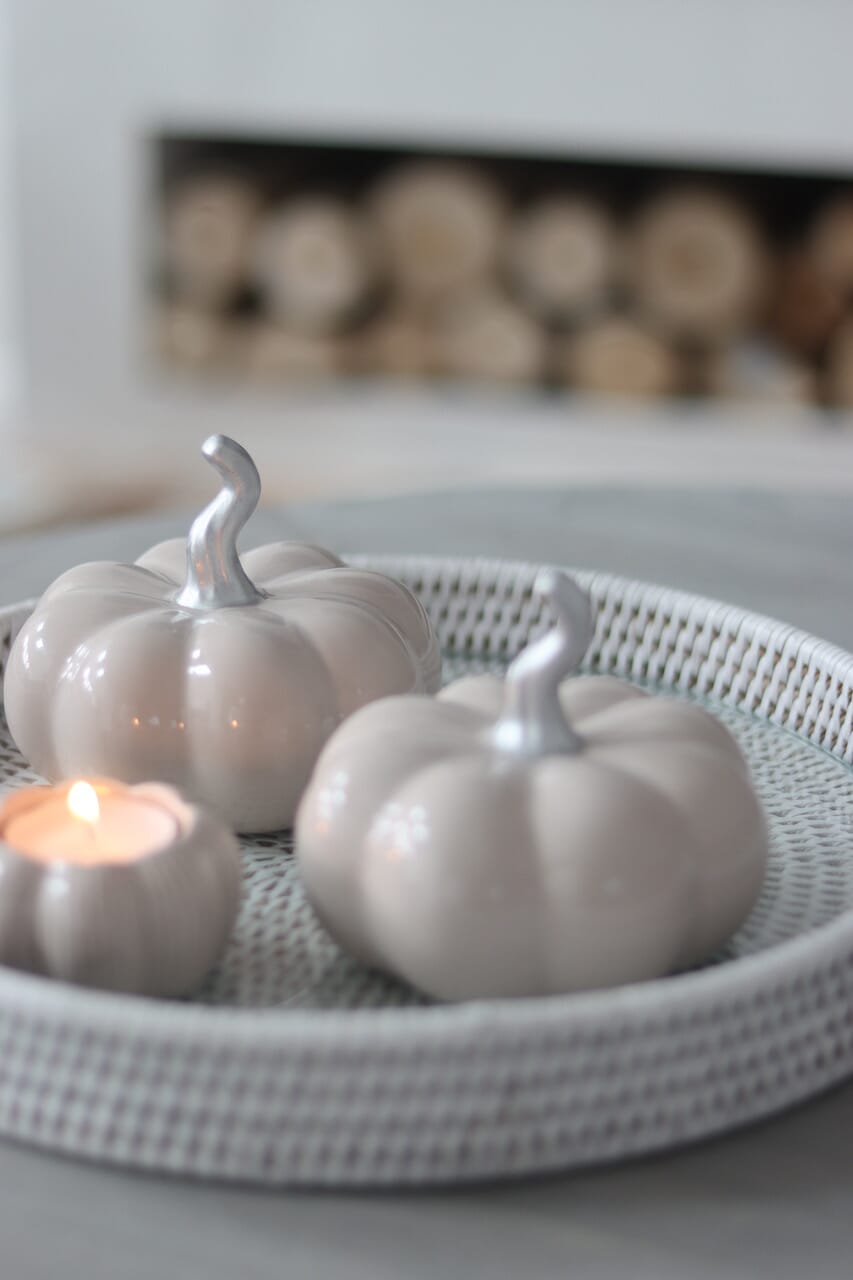 Ceramic Pumpkin Autumn - Medium 2PC