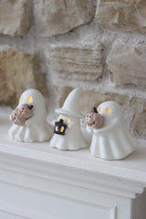 3 Assorted LED Ceramic Ghosts