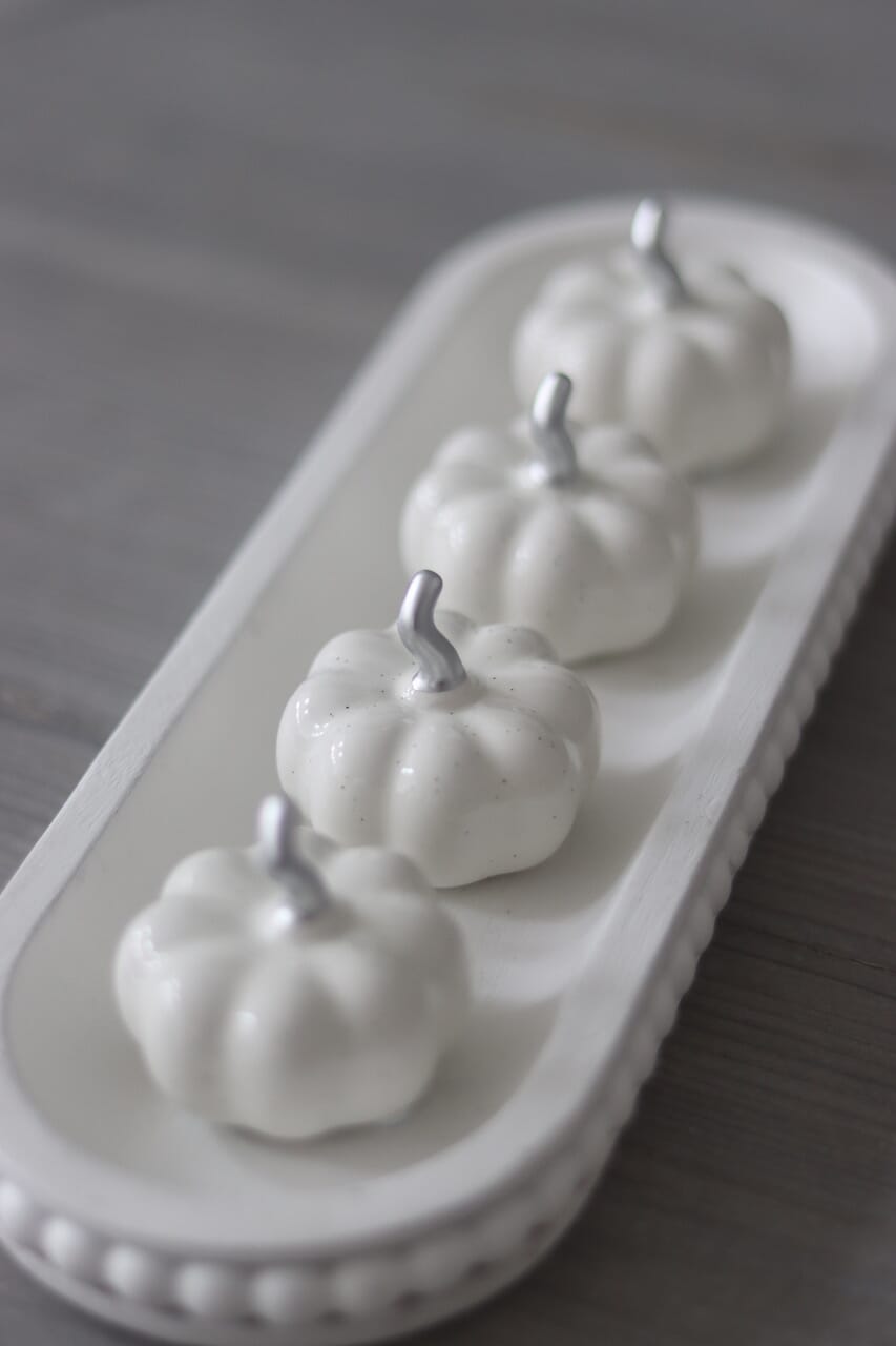 Ceramic Pumpkin Speckled - Tiny 4PC