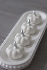 Ceramic Pumpkin Speckled - Tiny 4PC
