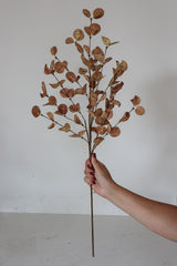 Faux Eucalyptus Spray - Coffee