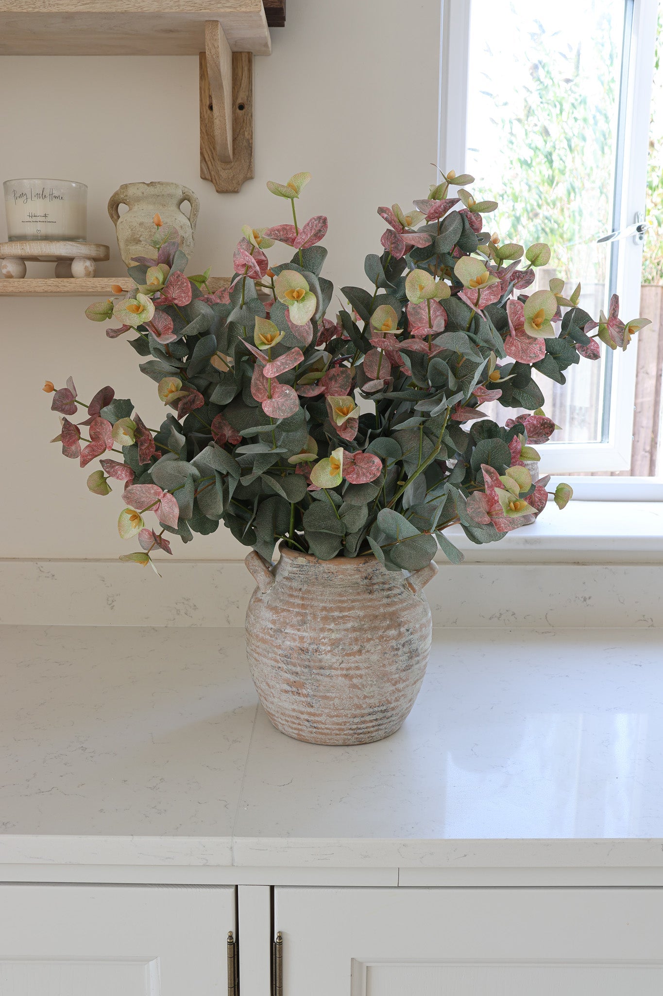 Faux Flowers - Blush Tip Eucalyptus