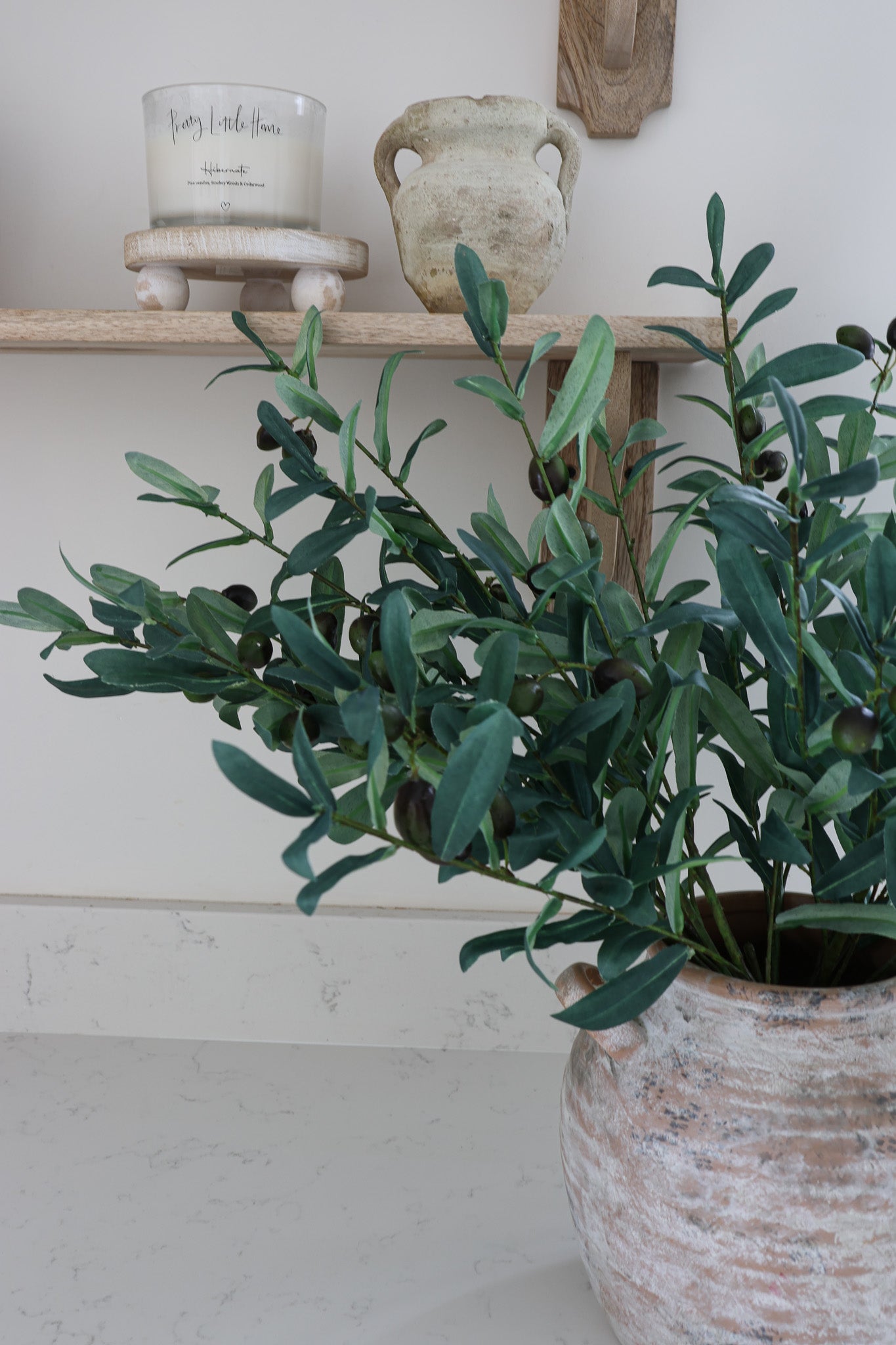 Faux Flowers - Olive Branch