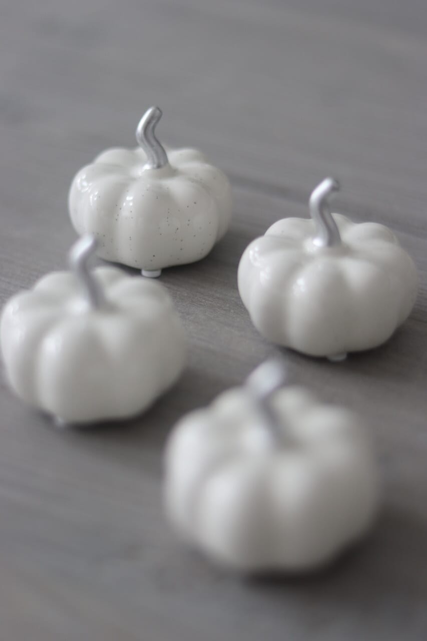 Ceramic Pumpkin Speckled - Tiny 4PC
