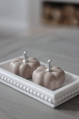 Ceramic Pumpkin Autumn - Small 2PC