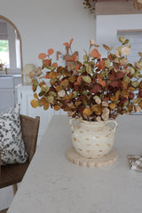 Faux Eucalyptus Spray - Rust