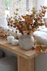 Faux Eucalyptus Spray - Rust