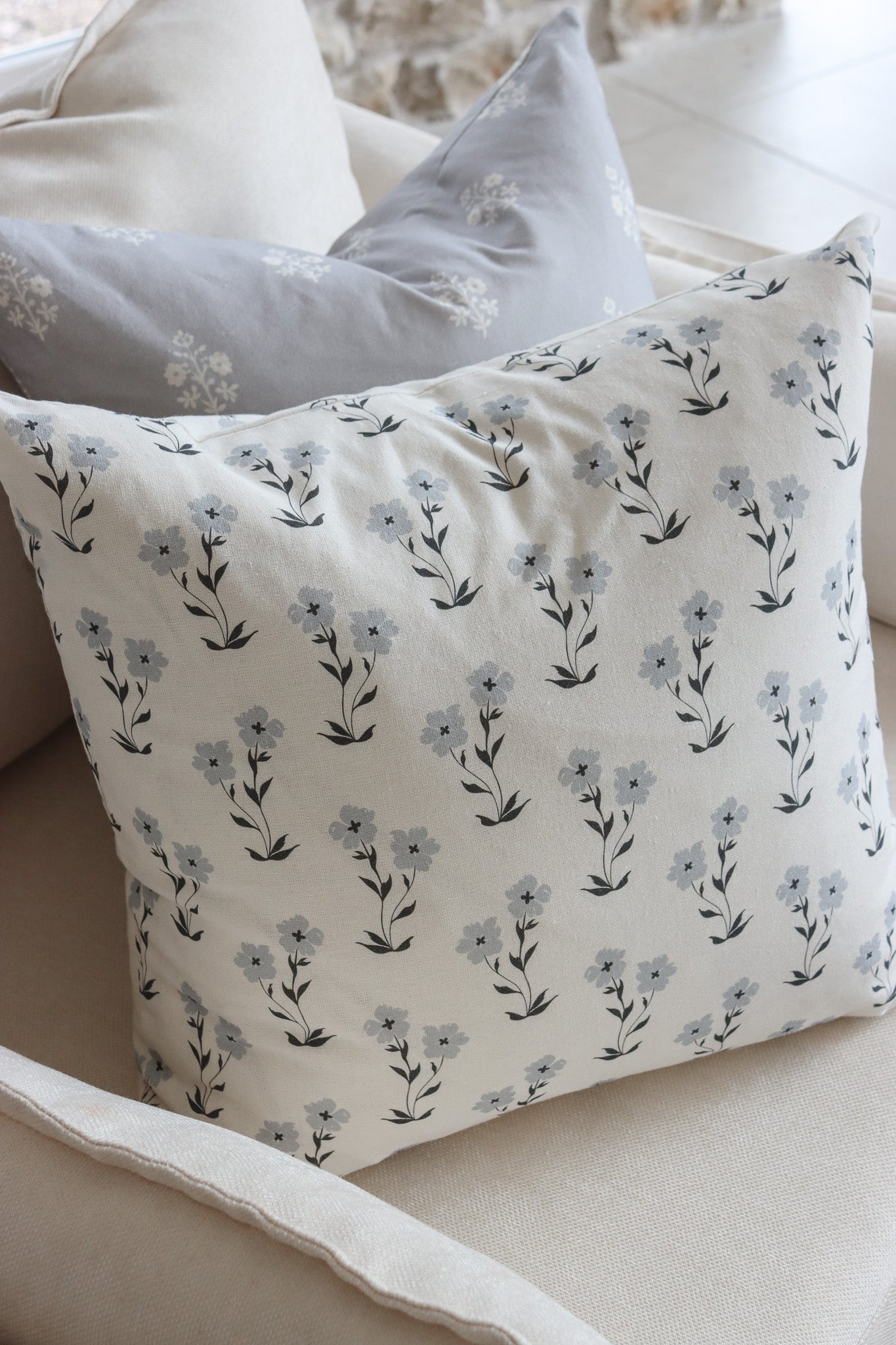 Bloom Blue Cushion Cover