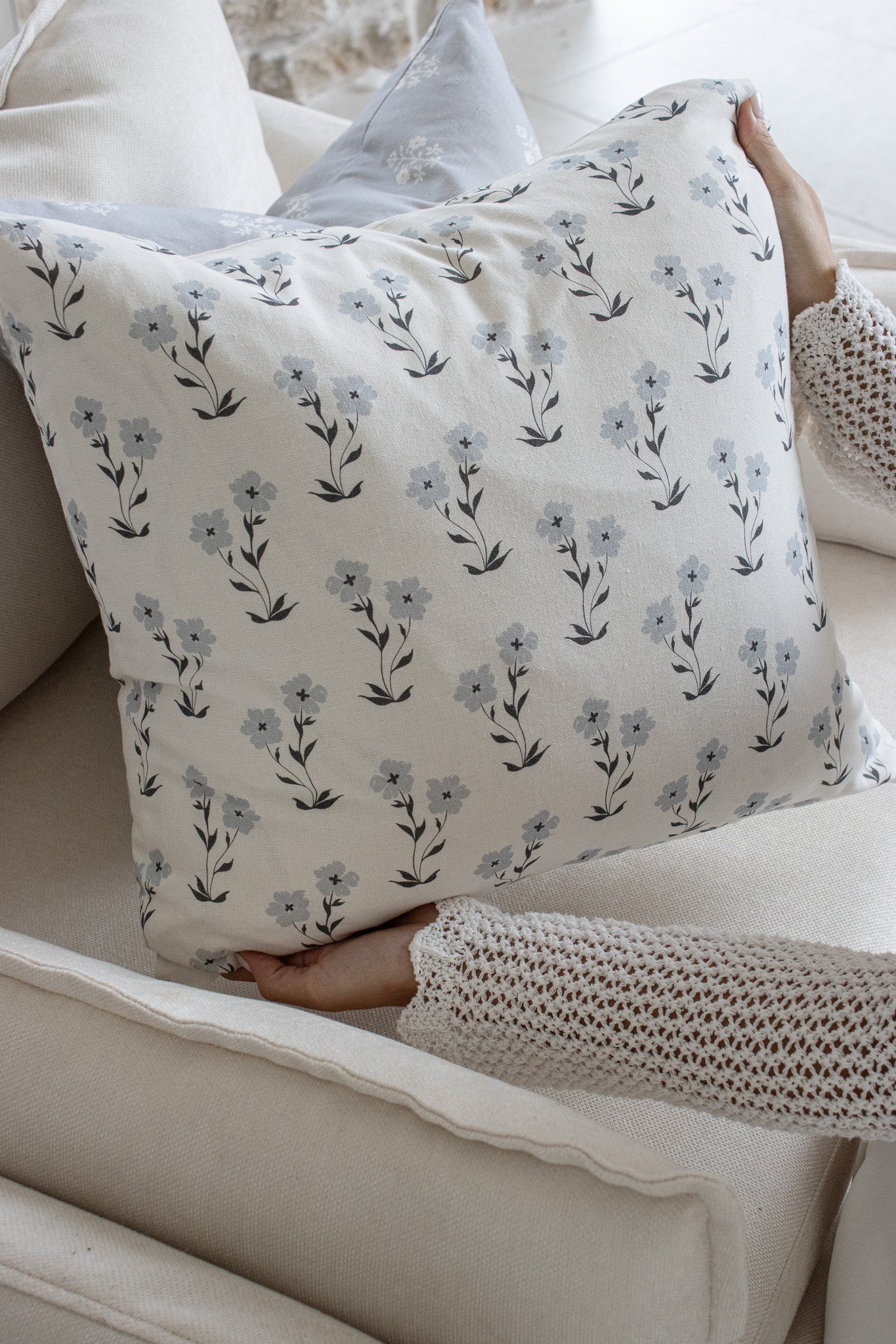 Bloom Blue Cushion Cover