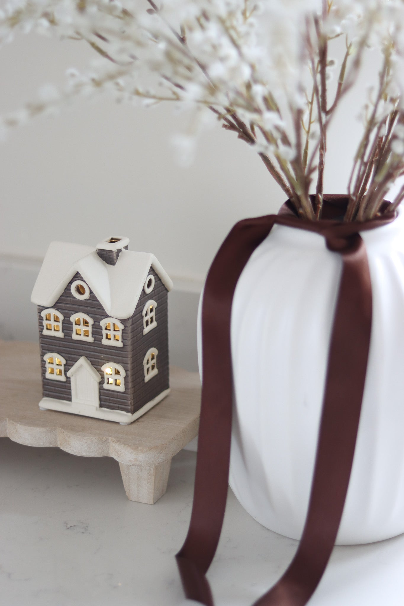 LED Christmas house - Dark Brown
