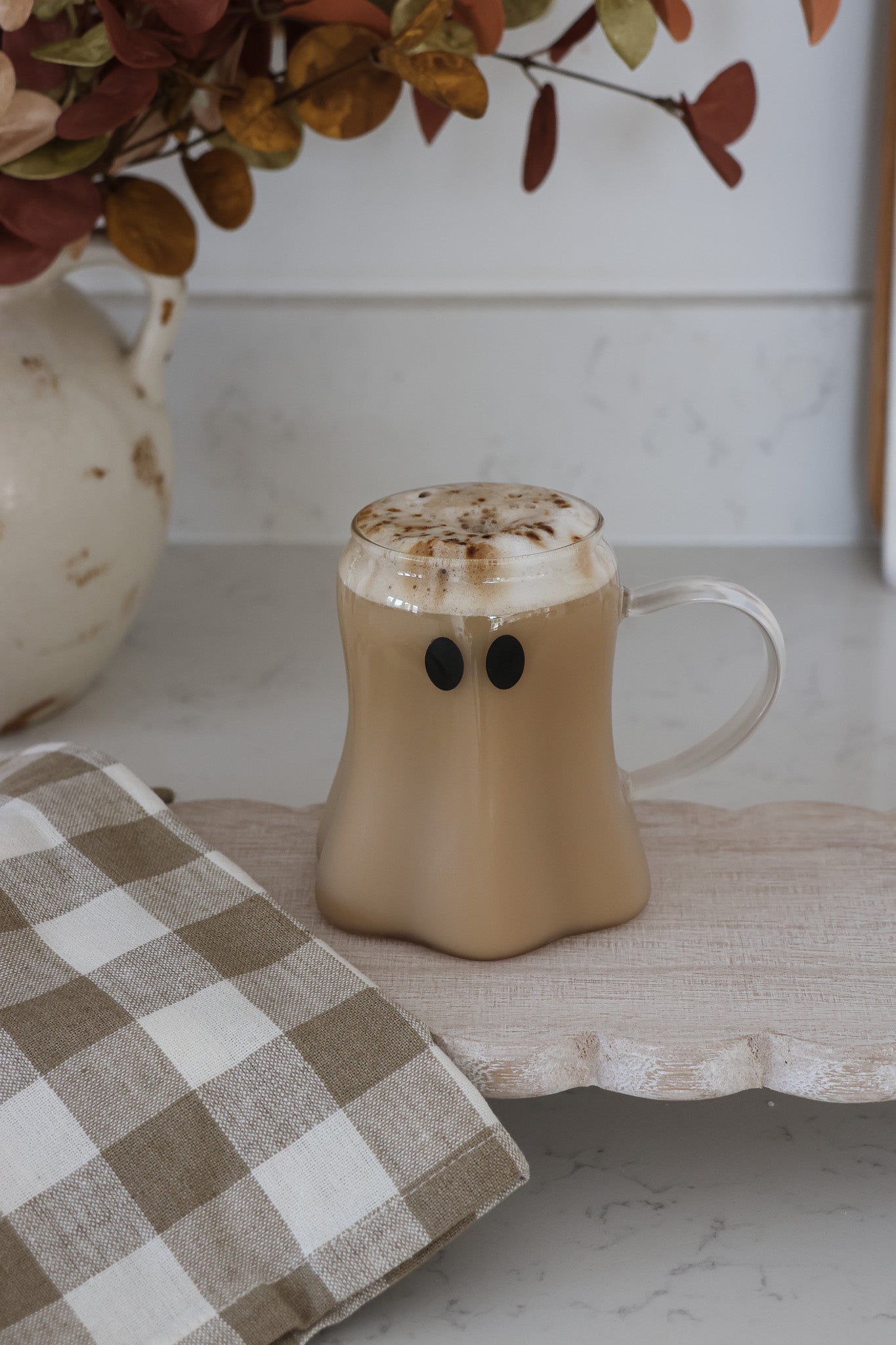 Frosted Glass Ghost Mug