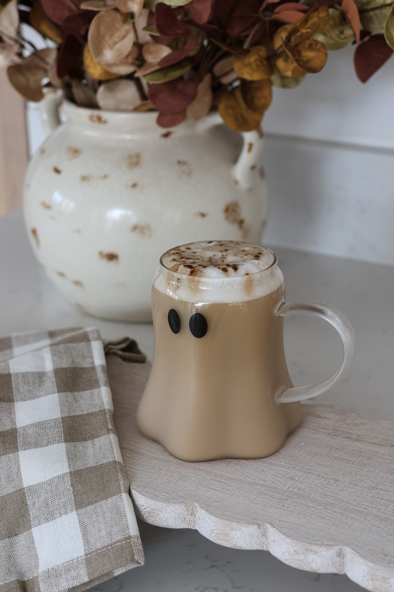 Frosted Glass Ghost Mug