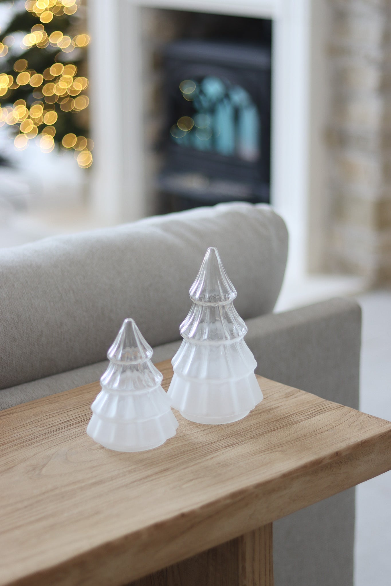 Frosted Glass Tree Set