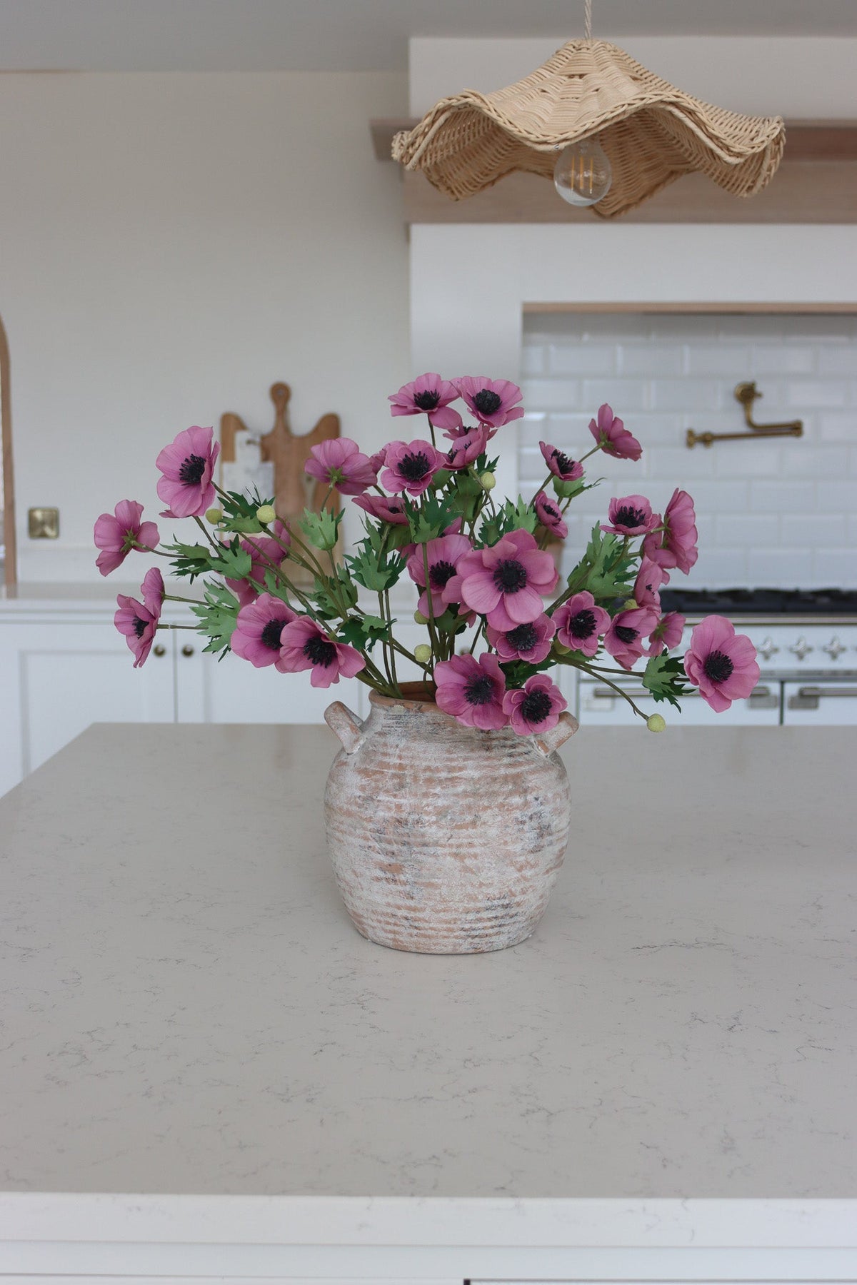 Faux Flowers - Anemone - Purple