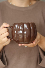 Large Pumpkin Mug - Brown