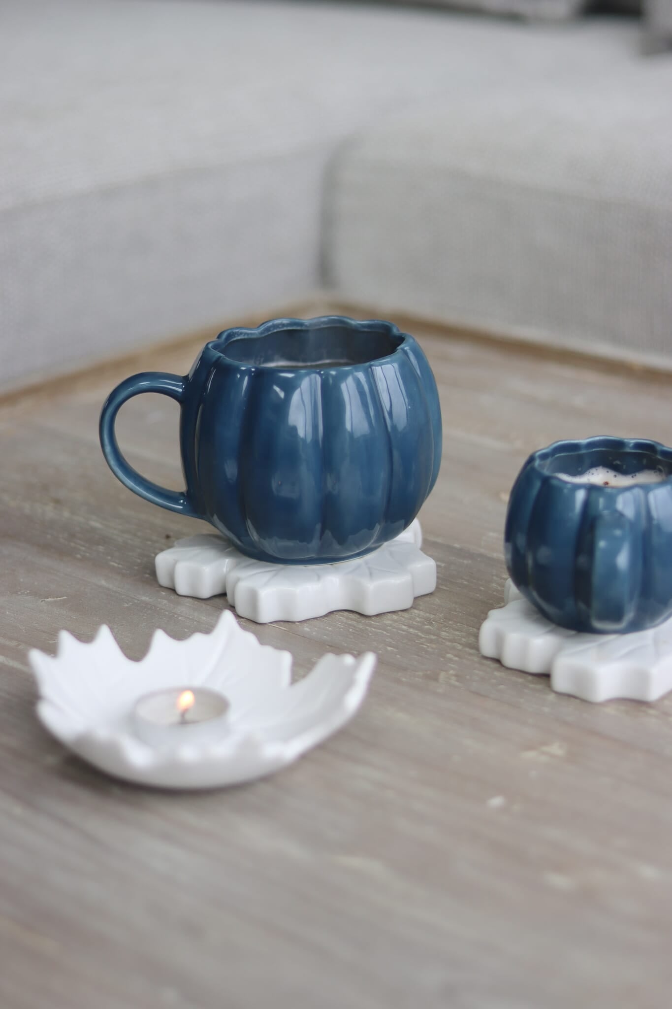 Large Pumpkin Mug - Blue