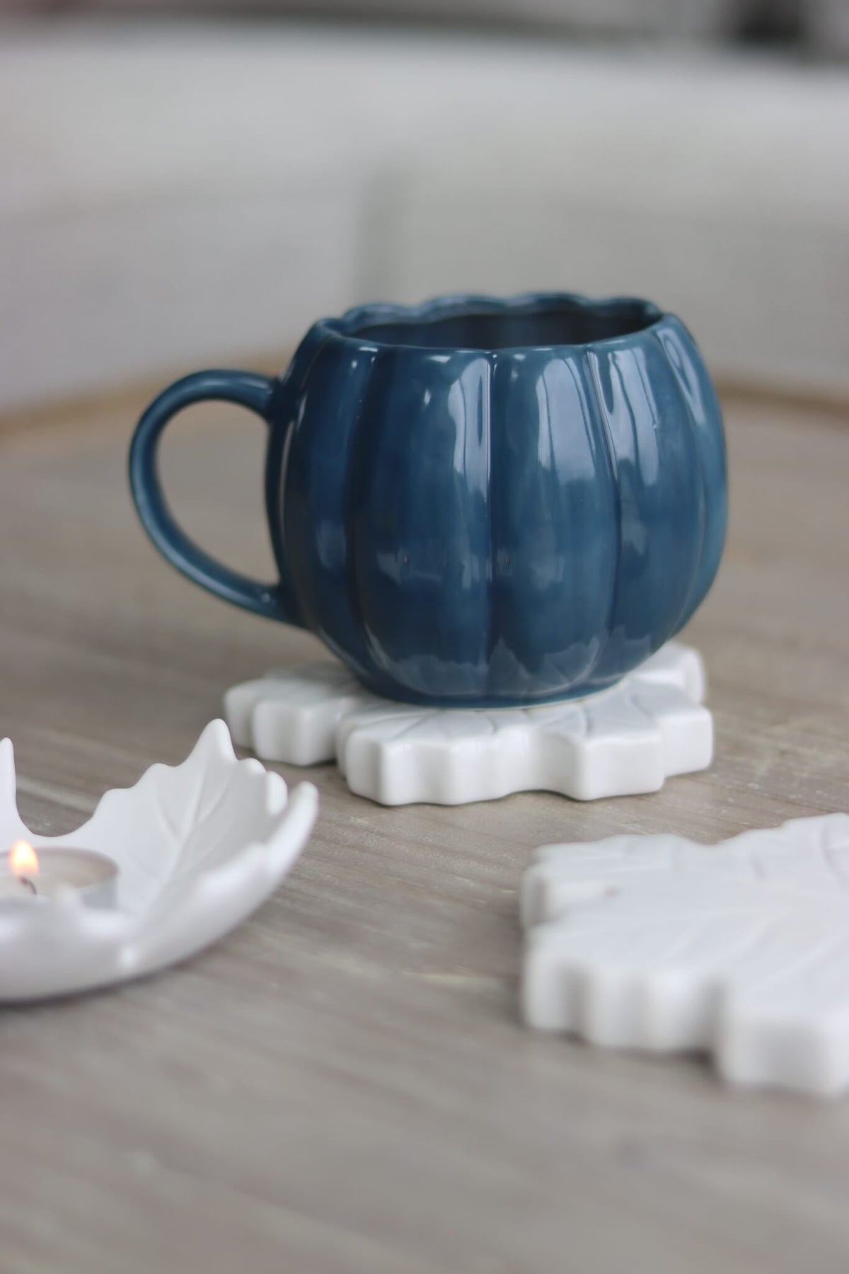 Large Pumpkin Mug - Blue