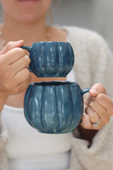 Large Pumpkin Mug - Blue
