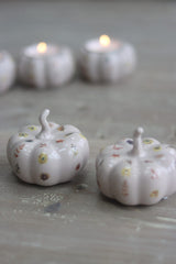 Ceramic Pumpkin Autumn Floral - Small 2PC