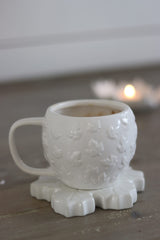Ceramic Mug - Embossed Leaf
