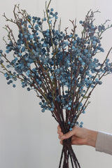 Faux Flowers - Blue Berry Spray