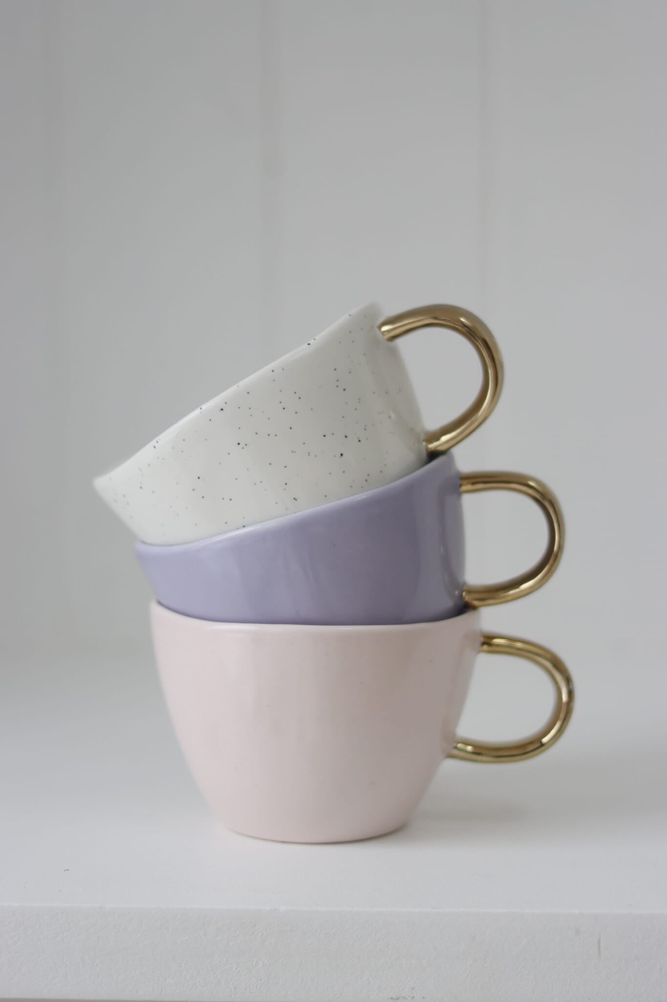 Irregular Ceramic Mug - Pink