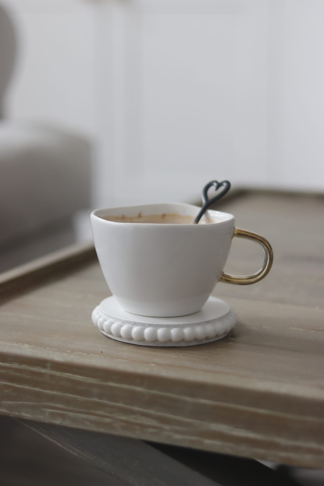 Irregular Stoneware Mug - White
